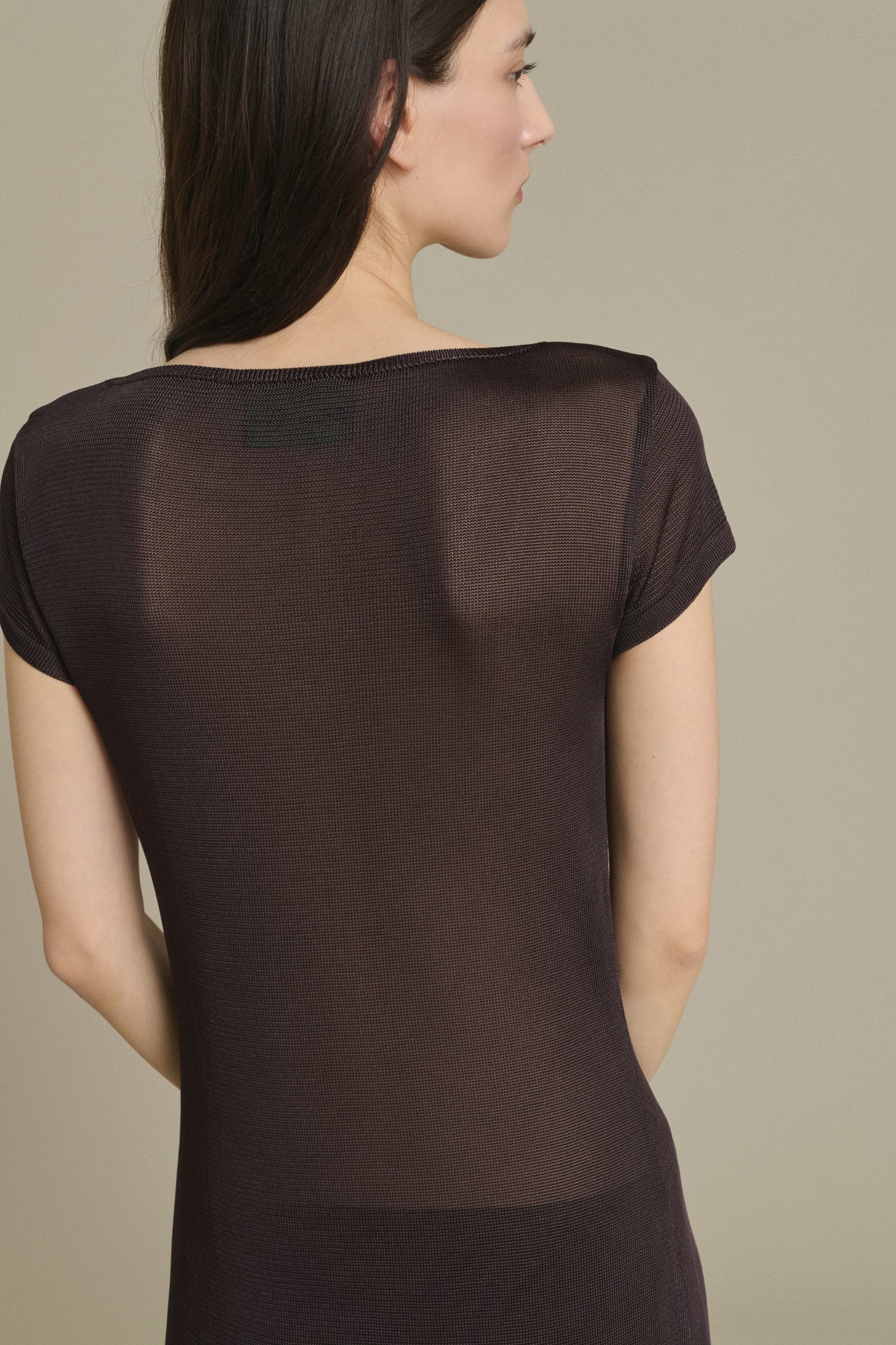 Kleid Ornella lang Mokka mit Schlitz Soeur & TL180 - Soeur