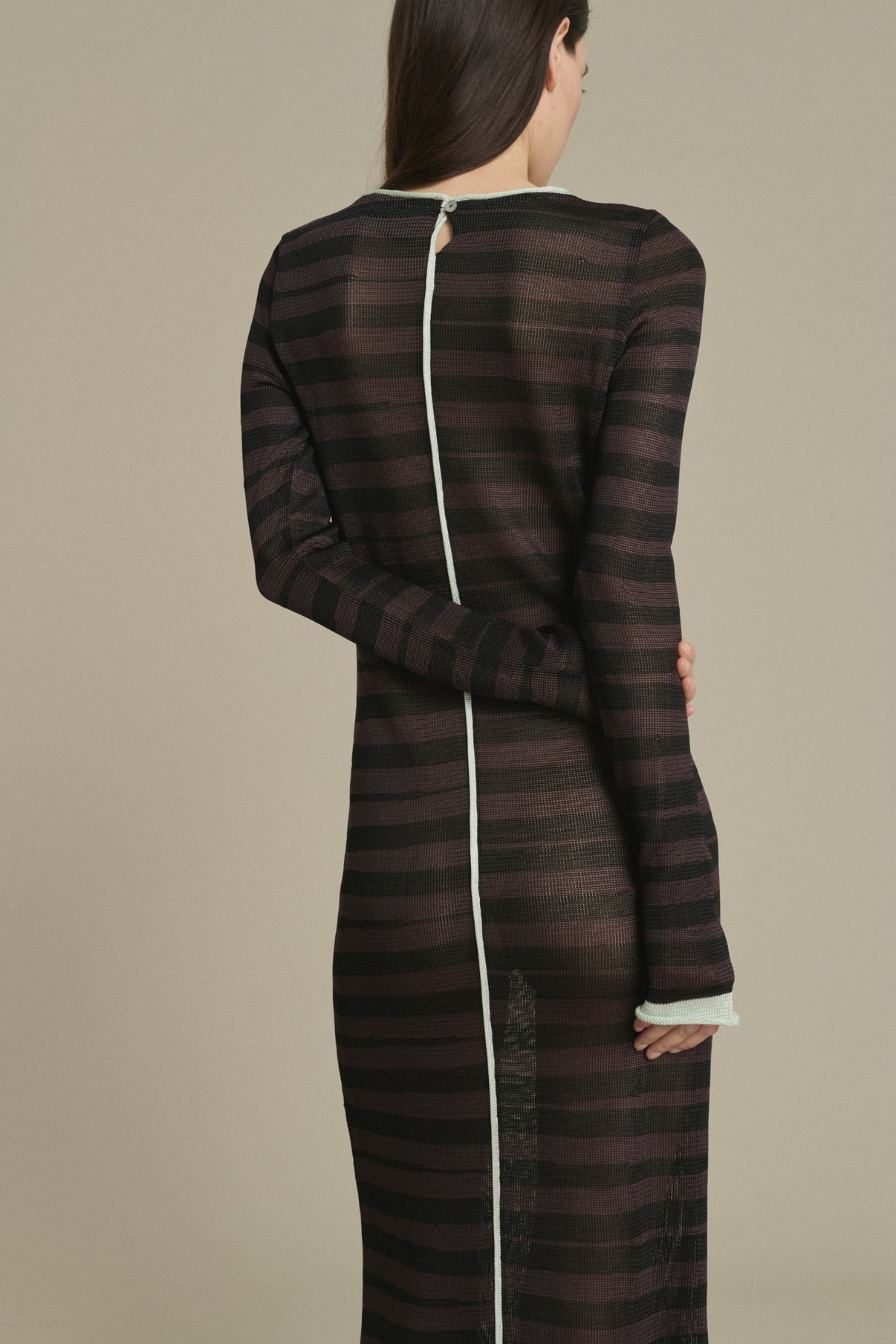 Kleid Momo lang gestreift Schokolade und Schwarz Soeur & TL180 - Soeur vue 4