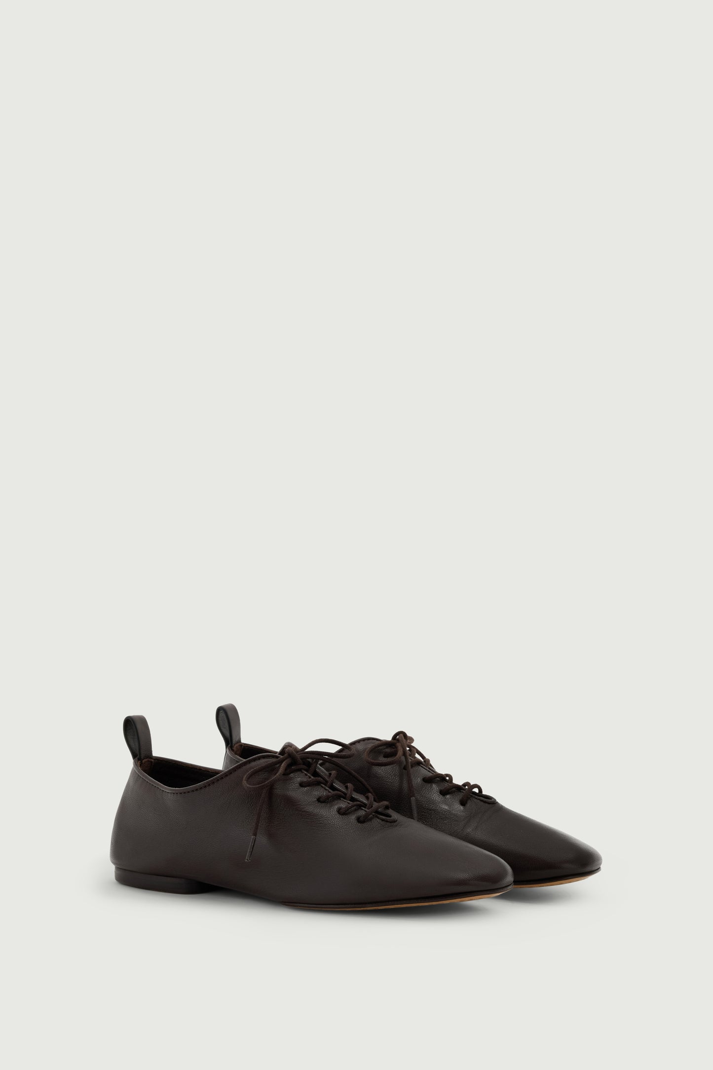 Derbies Orso - Warmes Braun - Leder - Damen