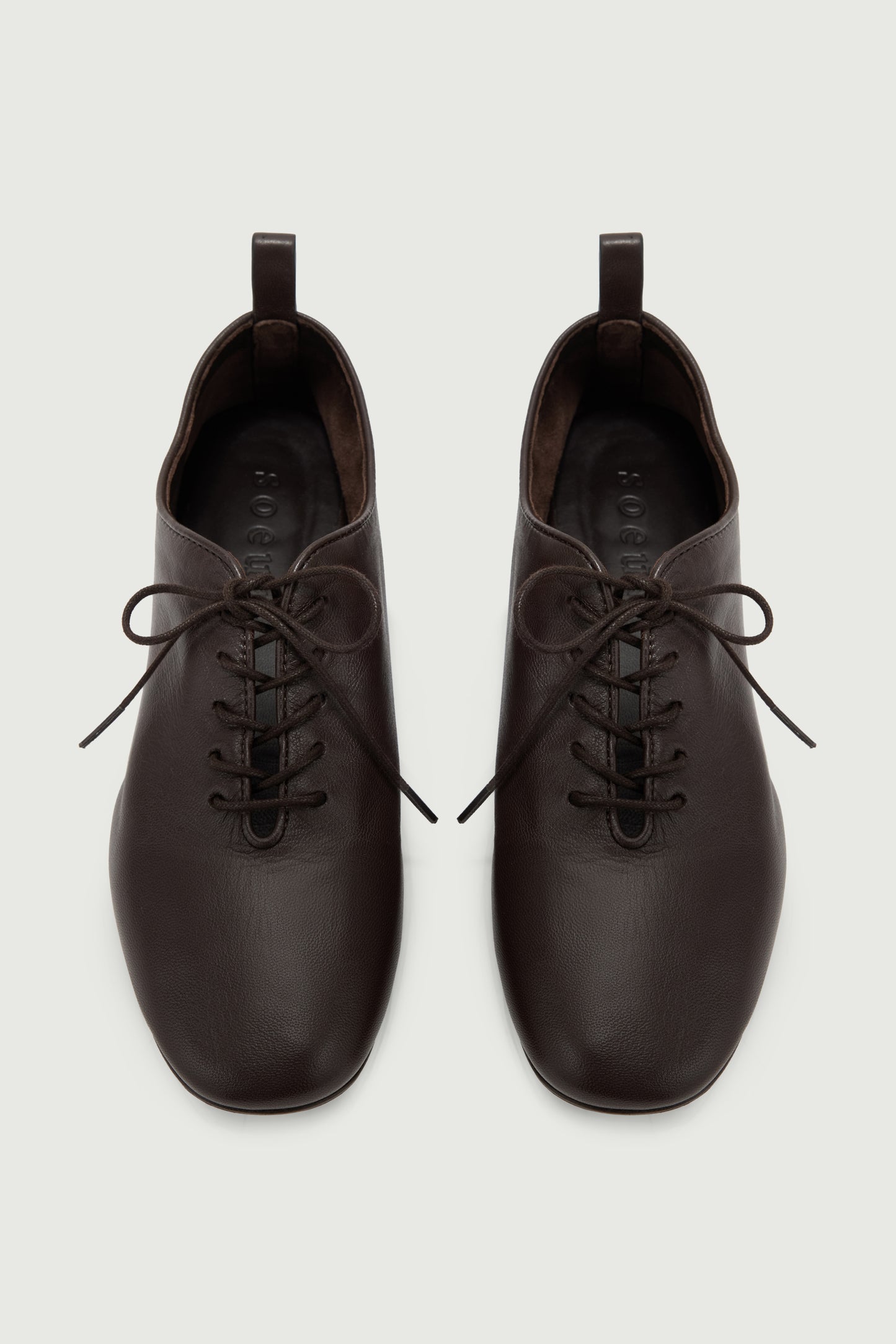 Derbies Orso - Warmes Braun - Leder - Damen