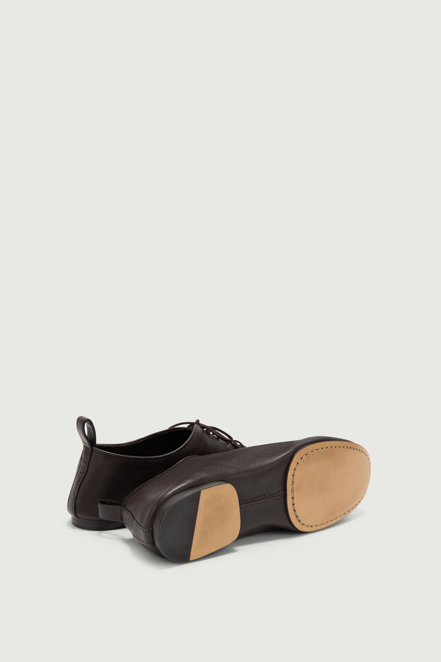 Derbies Orso - Warmes Braun - Leder - Damen