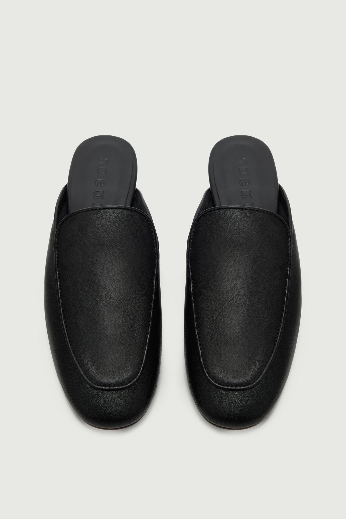Antonine mules - Black - Leather - Women vue 3