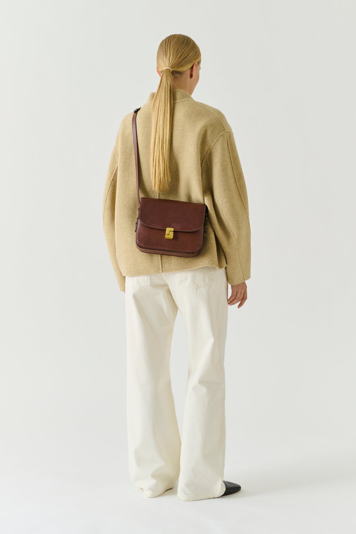 Tasche Bellissima Maxi - Cognac Leder - Soeur vue 3