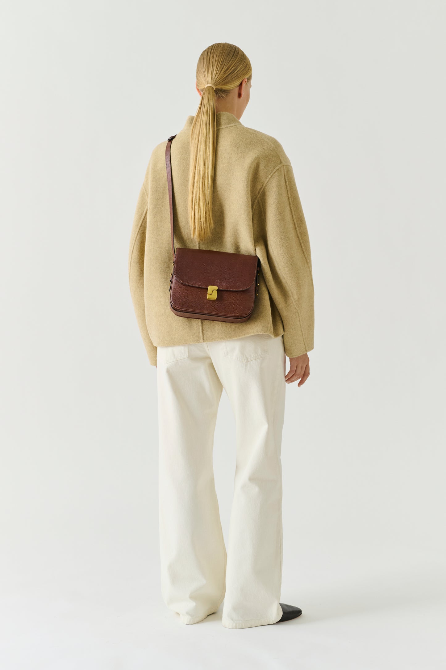 Tasche Bellissima Maxi - Cognac Leder - Soeur