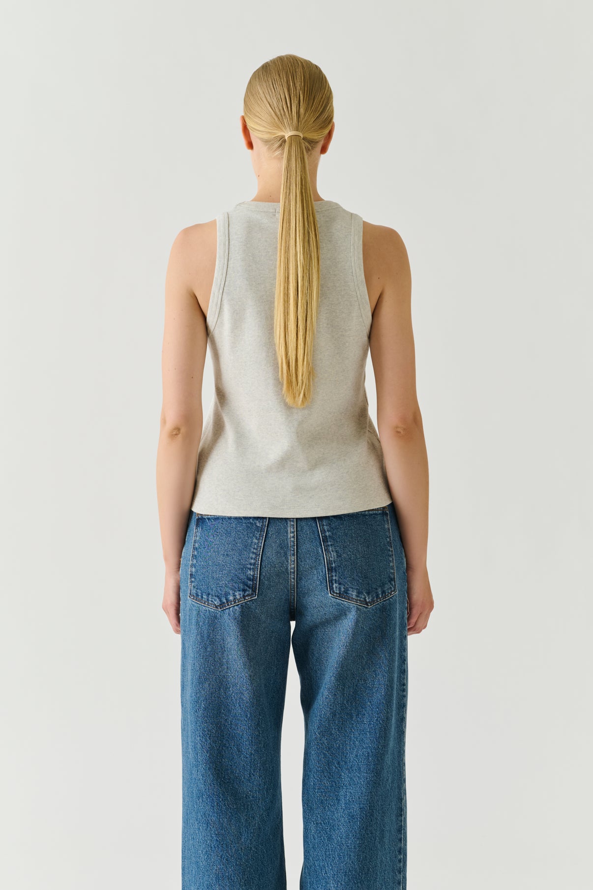 Dolly t-shirt - Grey Marl - Cotton - Women vue 2