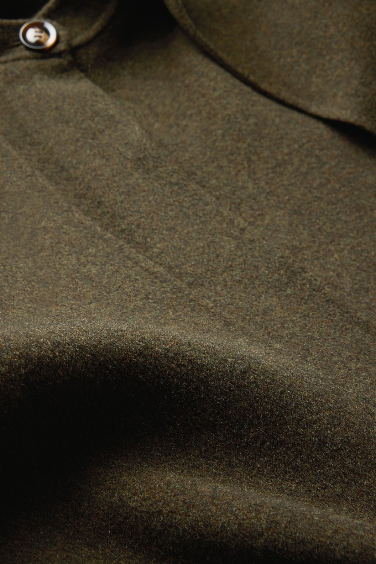 Windsor Coat - Women's Boxy Mottled Khaki Wool - Soeur vue 5