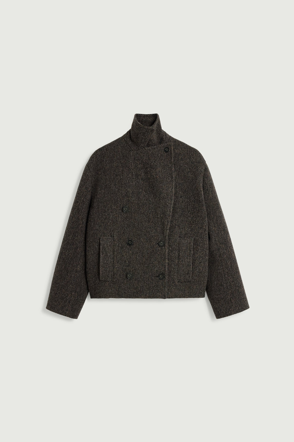 Joseph coat - Brown/Black - Wool - Women vue 6