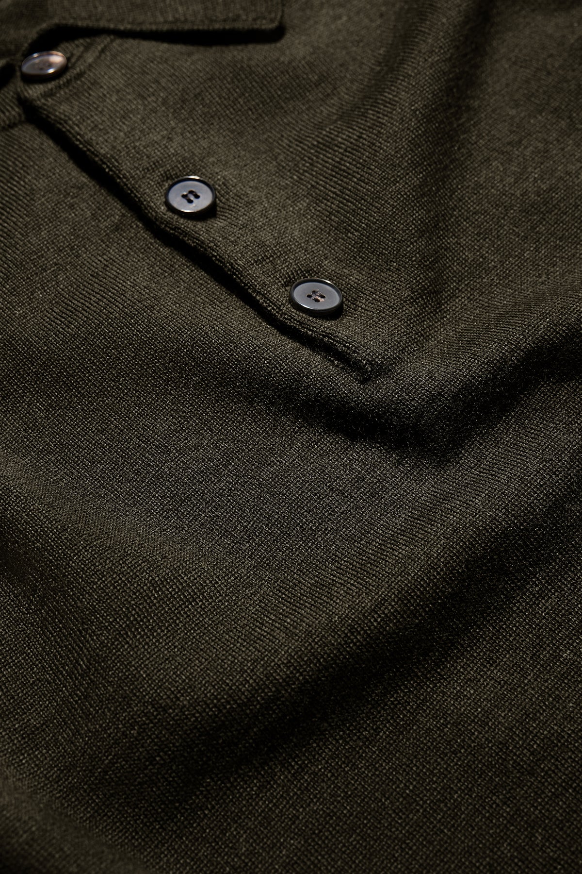 Pullover Etienne - Khaki meliert - Merinowolle - Herren