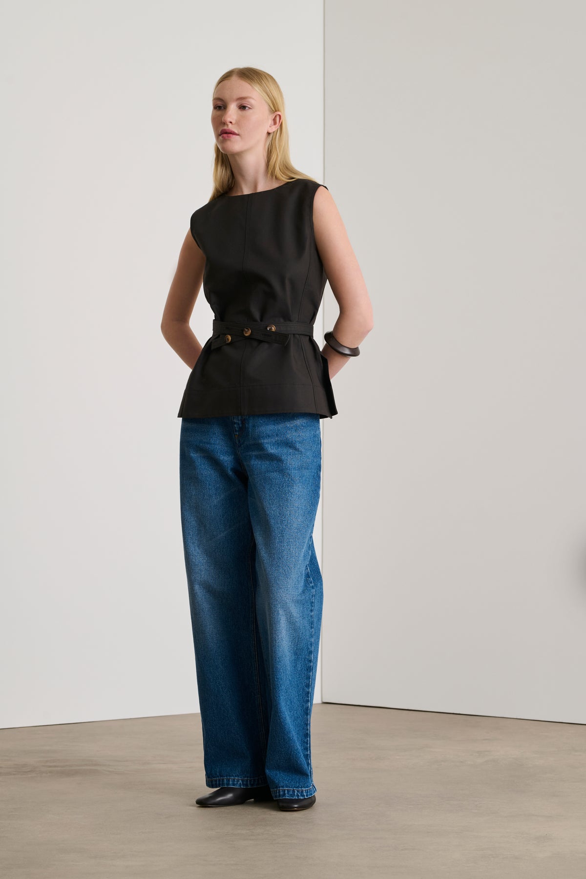 Chance top - Charcoal - Cotton - Women vue 1