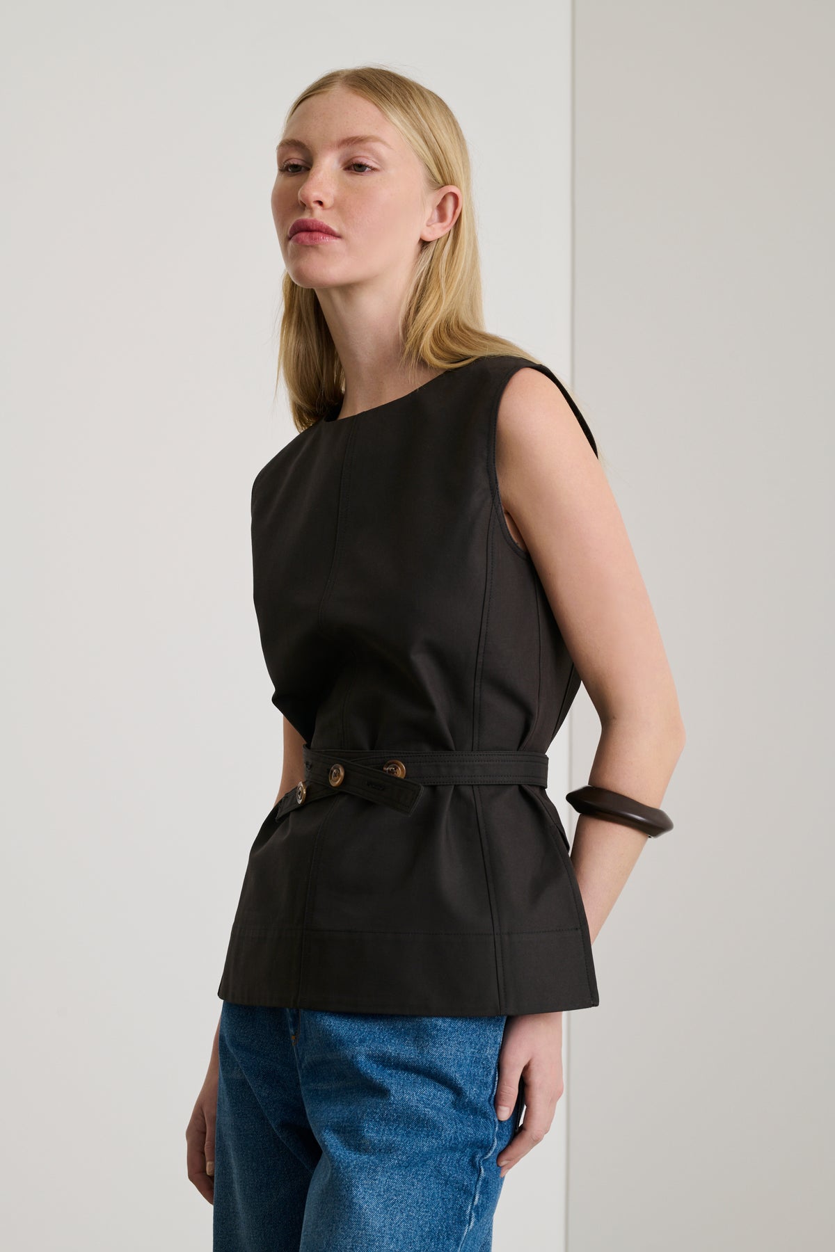 Chance top - Charcoal - Cotton - Women