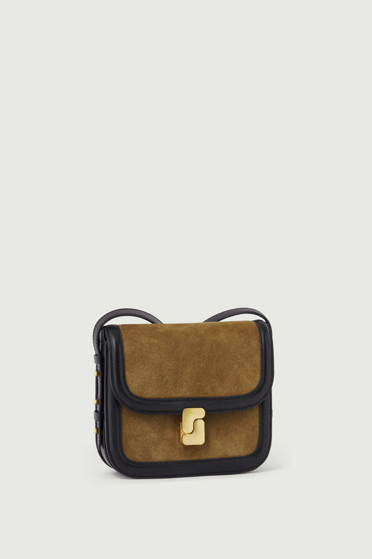 Tasche Bellissima Mini - Bronze/Schwarz - Leder - Damen