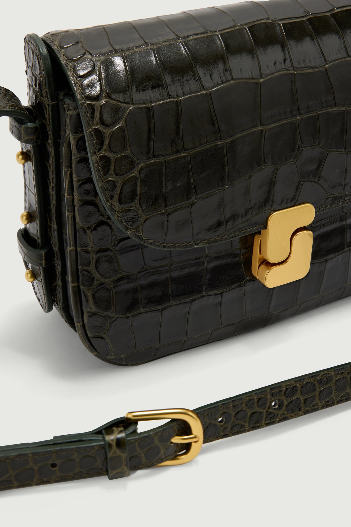 Tasche Bellissima Mini - Olivgrün - Leder - Damen vue 3