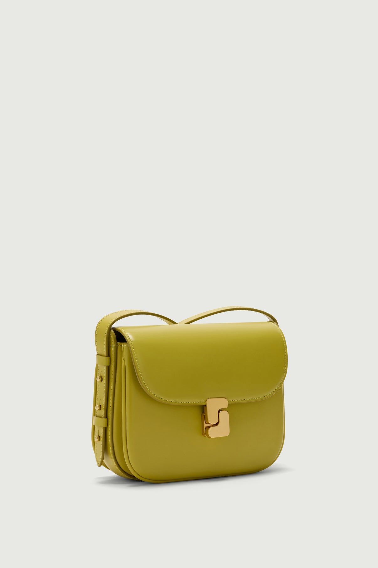 Tasche Bellissima Mini - Neongelb - Leder - Damen vue 3