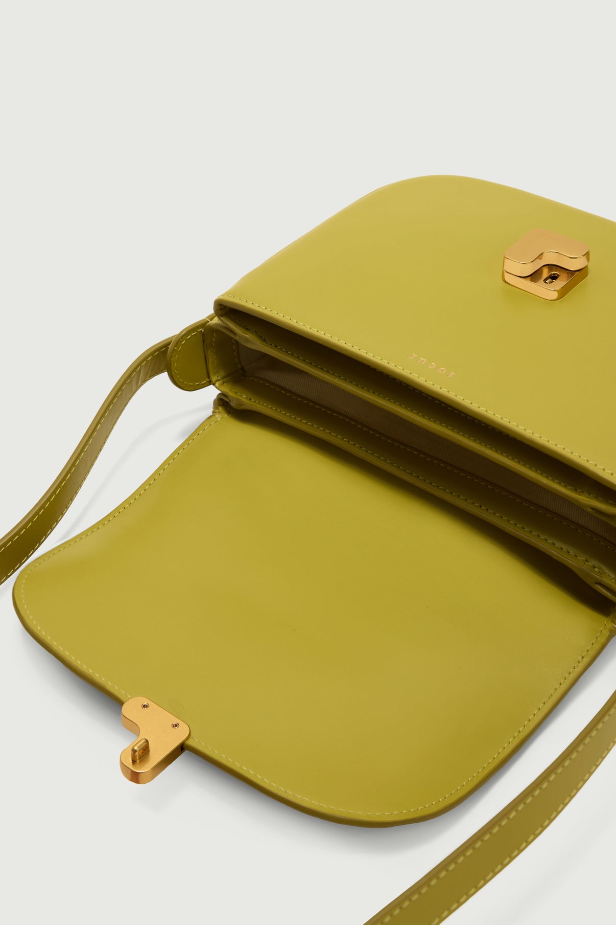 Tasche Bellissima Mini - Neongelb - Leder - Damen vue 5