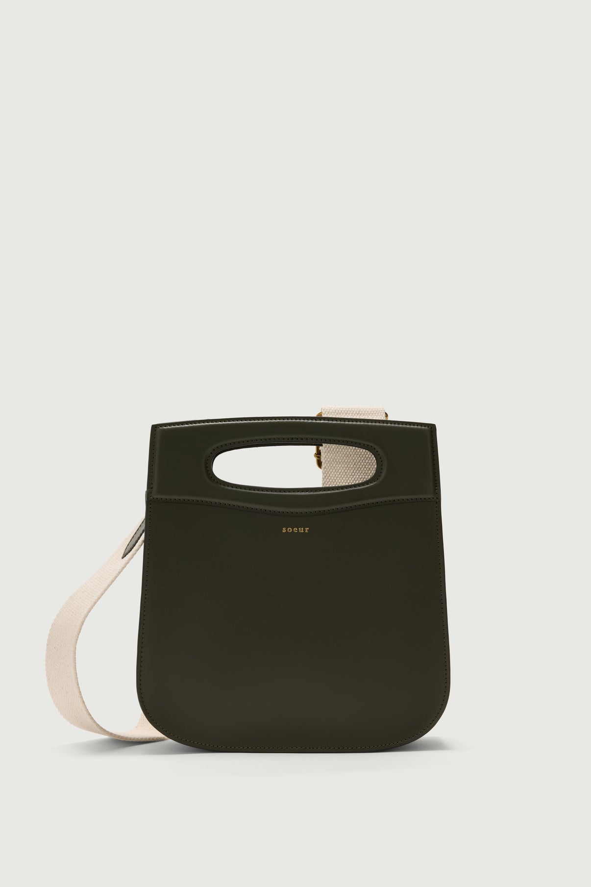 Sac Cheri - Vert Militaire - Cuir - Femme vue 2