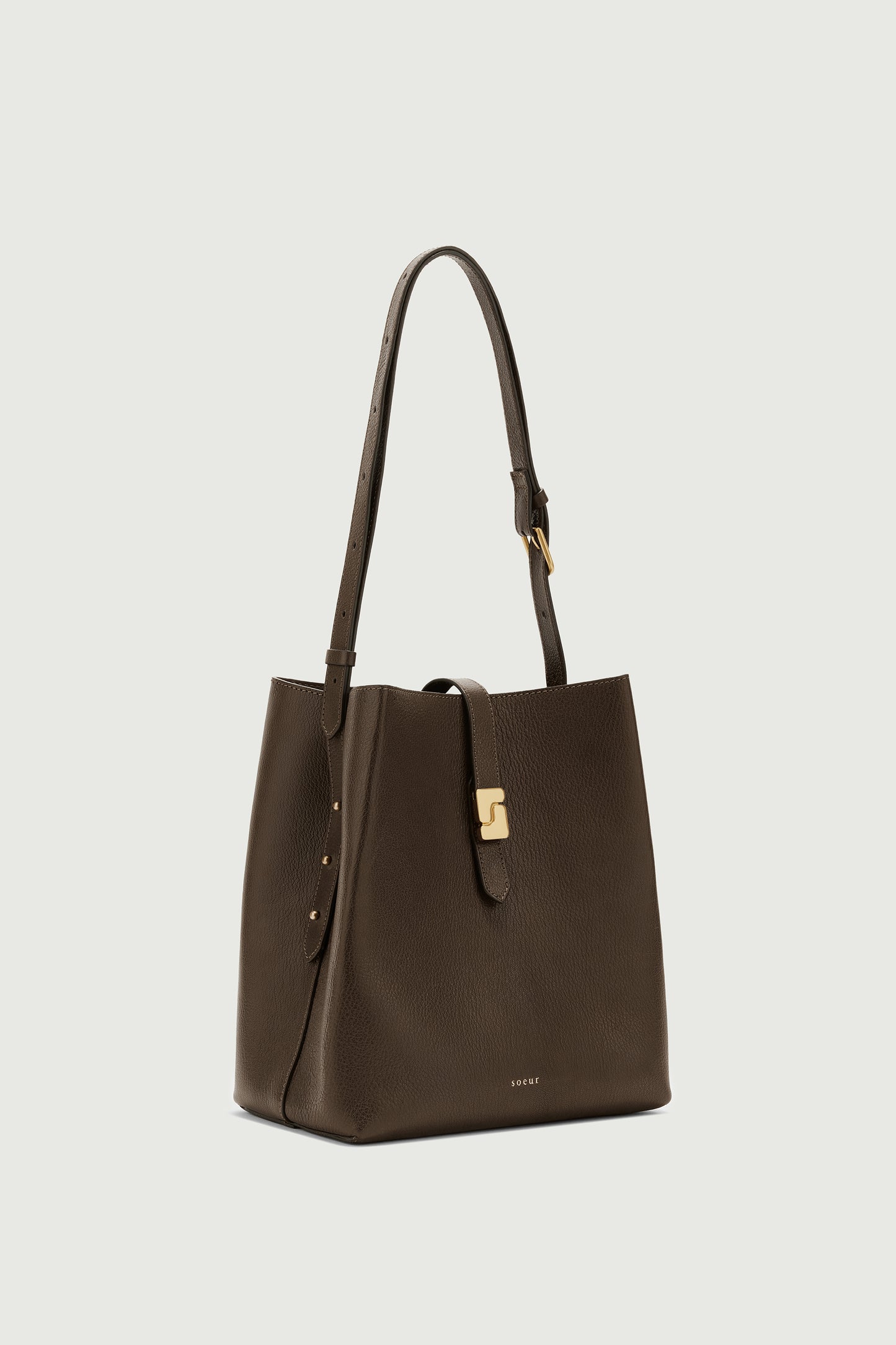 Sac Bello - Kaki Foncé - Cuir - Femme
