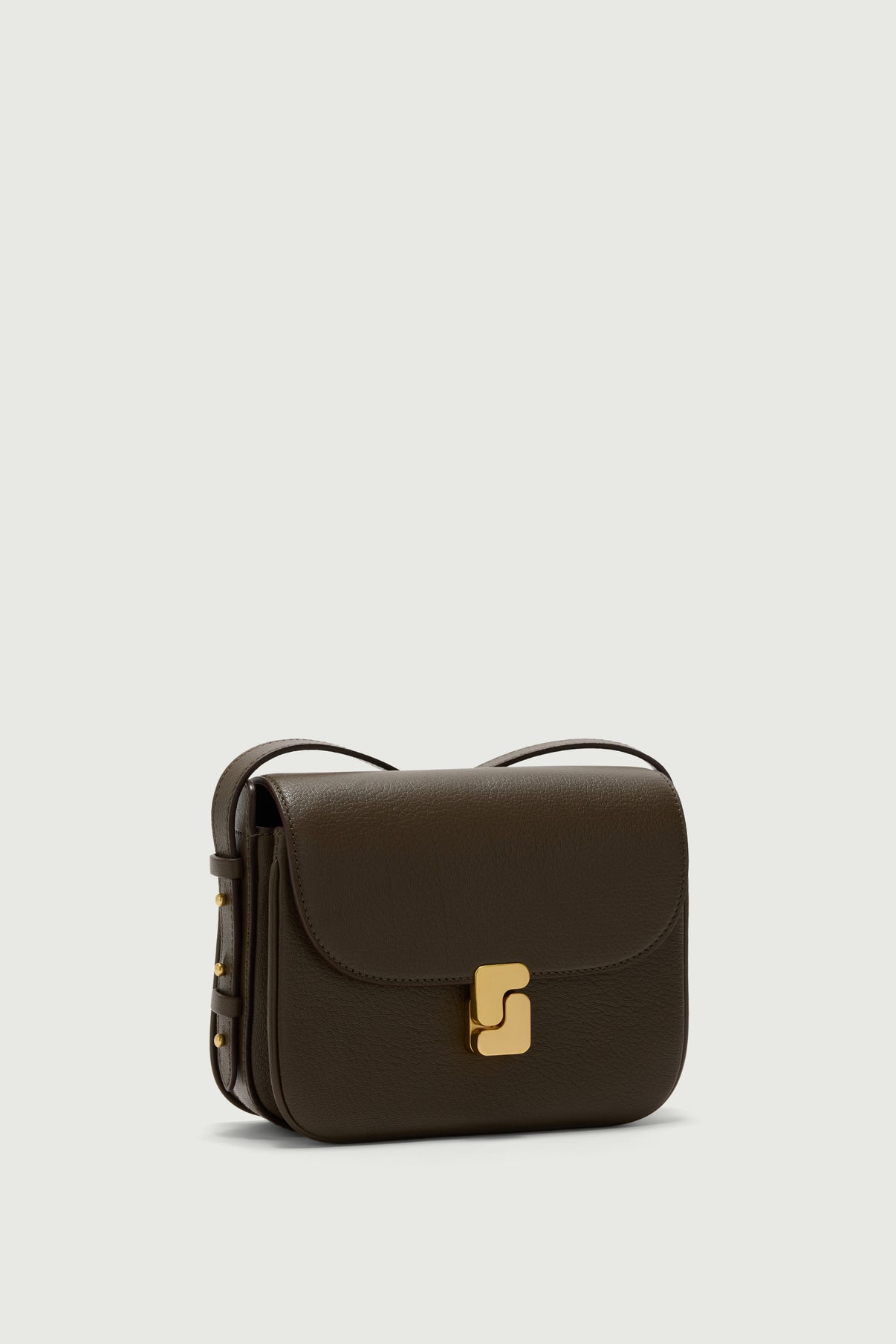 Tasche Bellissima Mini - Dunkelkhaki - Leder - Damen vue 2